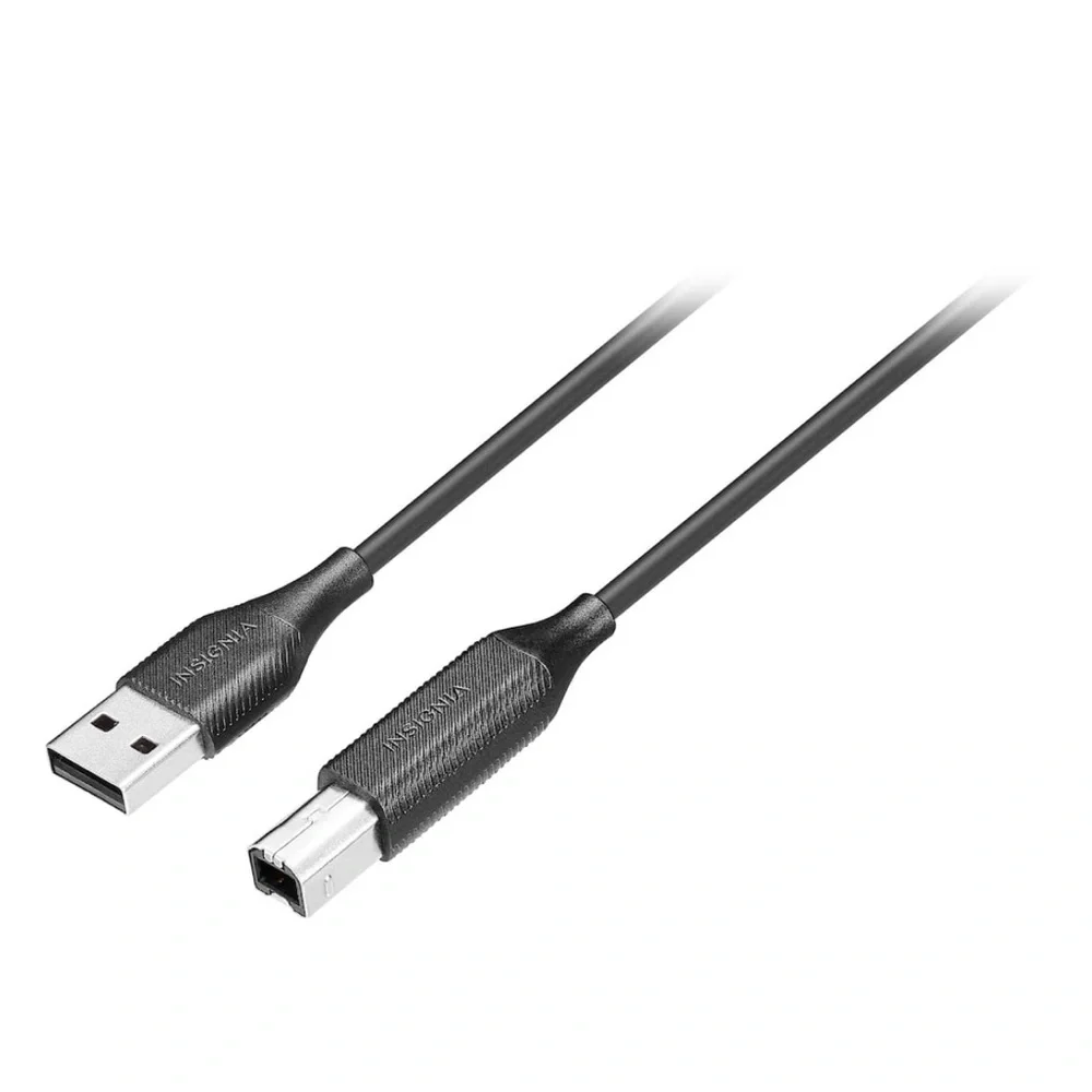 ✨5/$12 Insignia Black USB to USB-B Cable - 6 ft